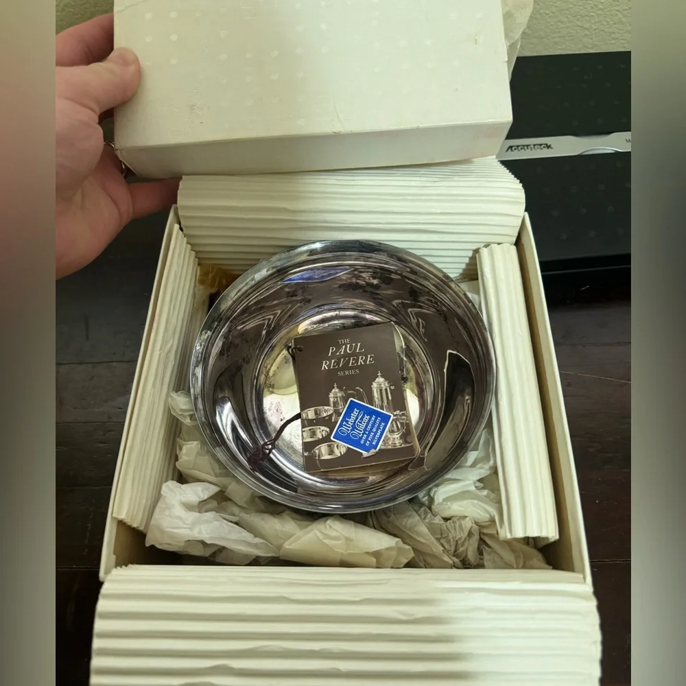 Vintage Webster-wilcox Silverplated Bowl Paul Revere Collection